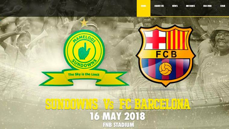 Mamelodi Sundowns-Barcelona el próximo miércoles 16 de mayo