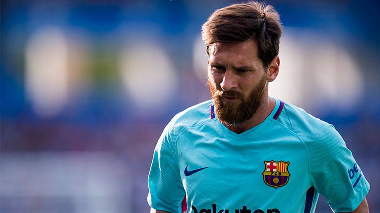 Leo Messi en un partido del FC Barcelona