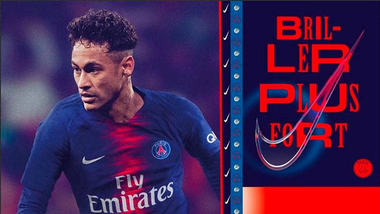 The PSG puts to Neymar in his image for the season 2018-19