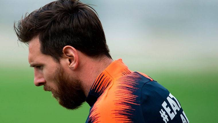 Leo Messi, entrenando en la Ciutat Esportiva de Sant Joan Despí