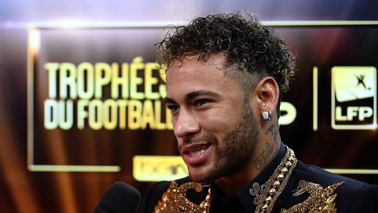 Neymar Jr, durante la entrega de premios de la Ligue 1