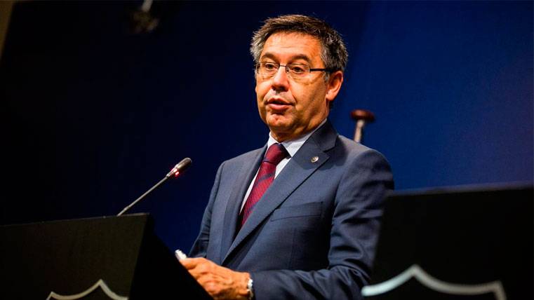 Josep Maria Bartomeu en un acto del FC Barcelona