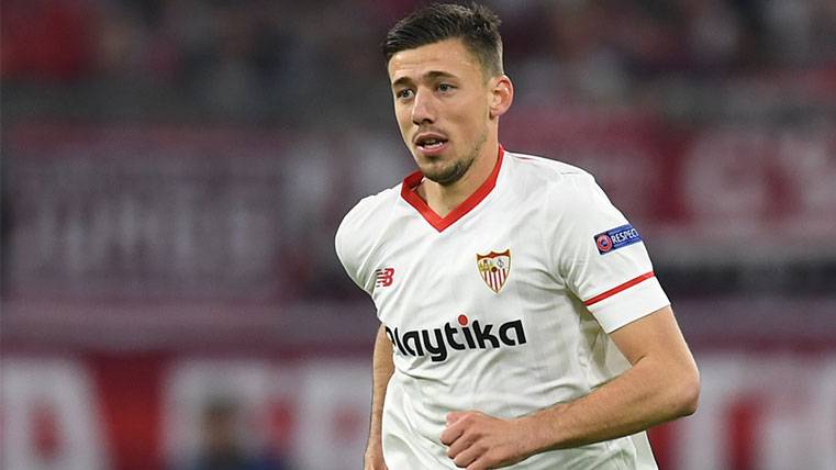 Clément Lenglet in a party with the Seville