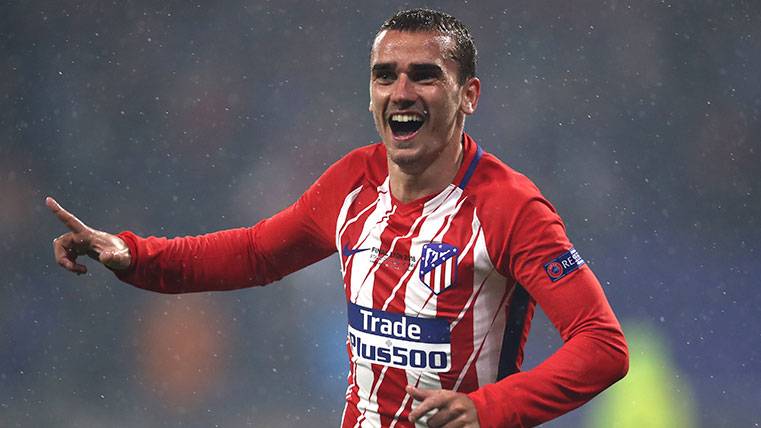 Antoine Griezmann celebra un gol con el Atlético de Madrid