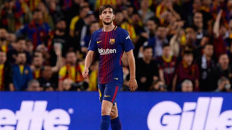 Sergi Roberto en un partido con el FC Barcelona