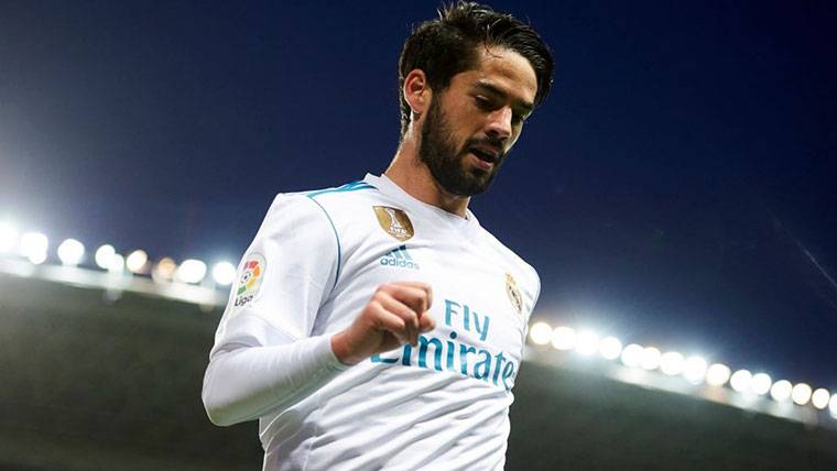 Isco Alarcón, durante un partido con el Real Madrid esta temporada