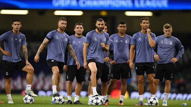 Benzema y el Real Madrid, entrenando a cuatro días para la final de Champions