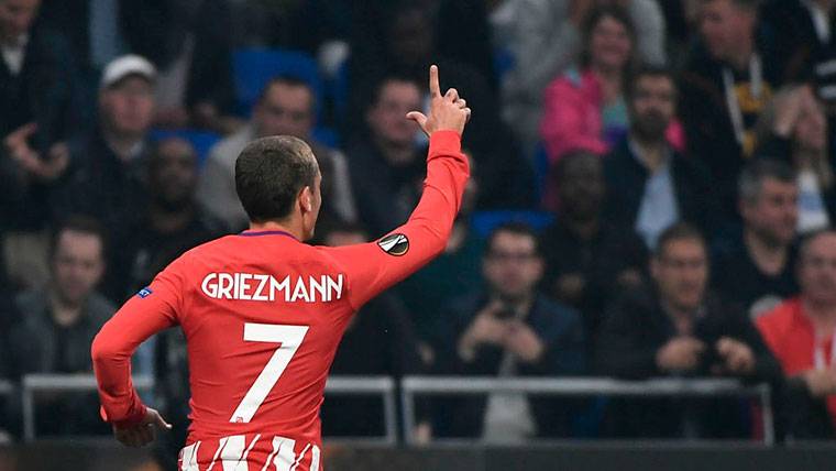 Antoine Griezmann, durante un partido con el Atlético de Madrid