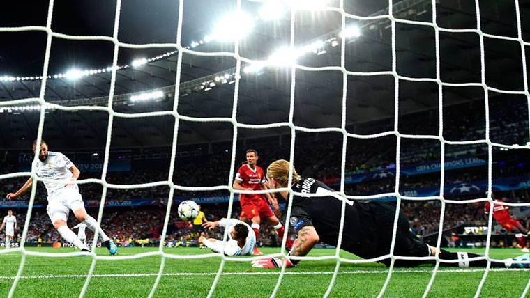 El error de Karius costó el gol del Real Madrid