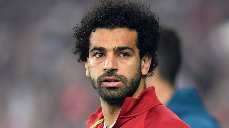 Mohamed Salah in a party of the Liverpool