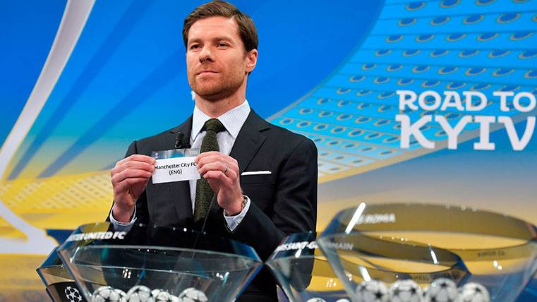 Xabi Alonso in the initial draw of the Champions 2017-18