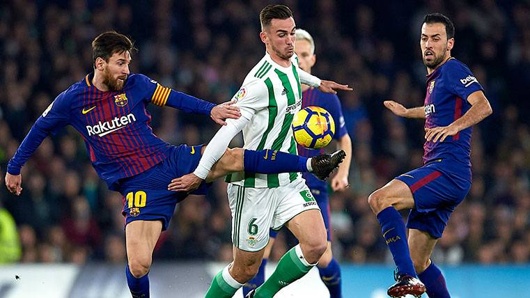 Fabian Ruiz en un partido contra el FC Barcelona