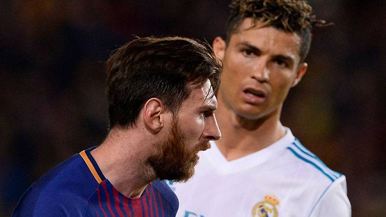 Leo Messi and Cristiano Ronaldo, during the last Classical of the Camp Nou