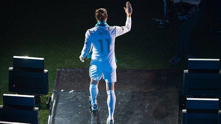 Gareth Bale en la celebración de la Champions del Real Madrid