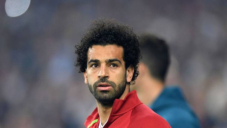 Mohamed Salah, before the final of Champions against the Real Madrid