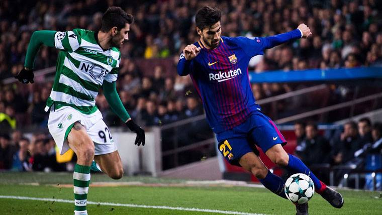 André Gomes, during a party against the Sporting of Lisbon in Champions