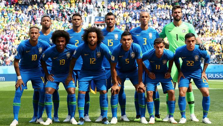 Alineación de Brasil para enfrentarse a Costa Rica este viernes