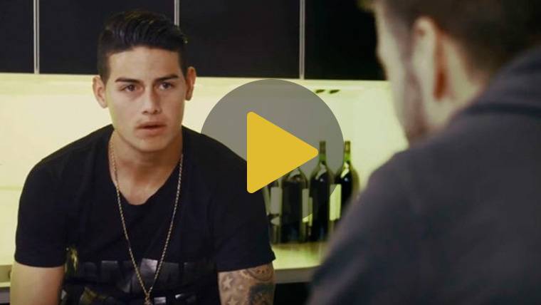 James Rodríguez, entrevistado en su domicilio por Gerard Piqué