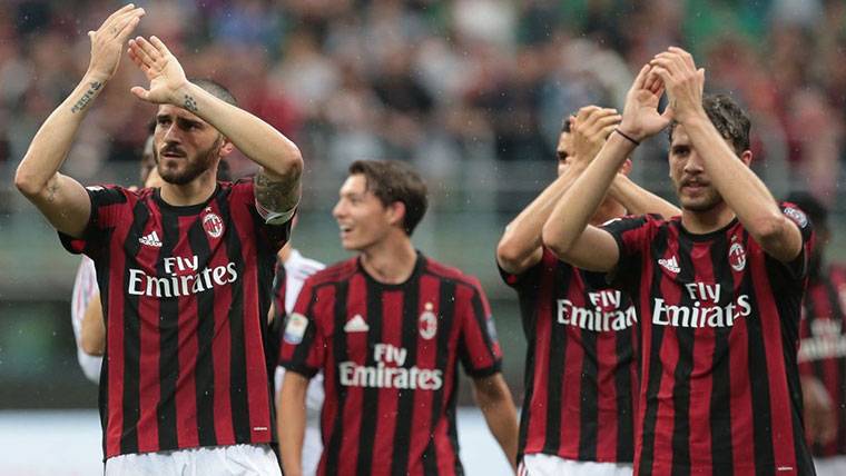 The AC Milan, in an image of this last season 2017-18