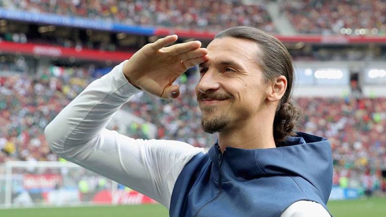 Zlatan Ibrahimovic, during an advertising act in the World-wide