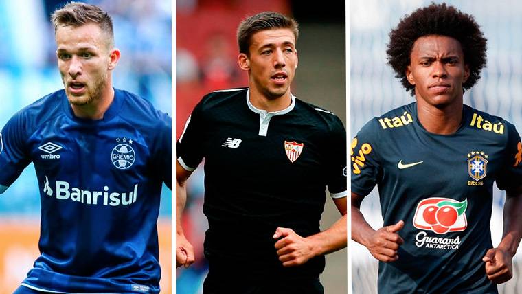 Arthur Melo, Clément Lenglet and Willian Borges, possible signings of the Barça