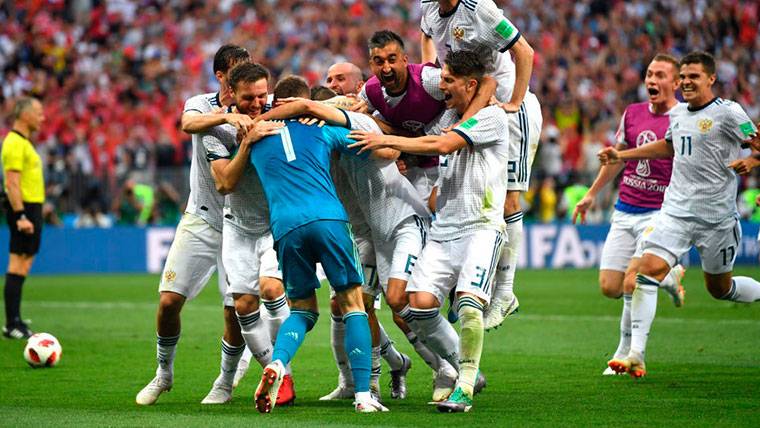 Rusia eliminó a España en los penaltis