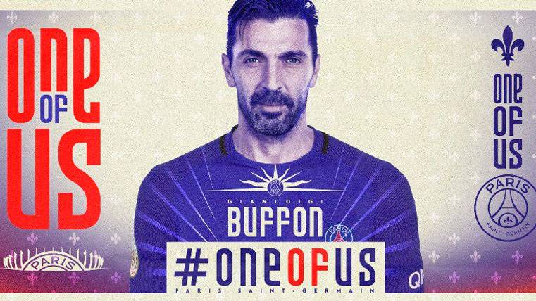 The PSG presented in the social networks the signing of Gianluigi Buffon