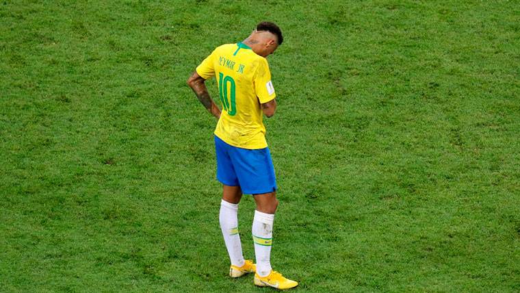 Neymar, desolado after the elimination