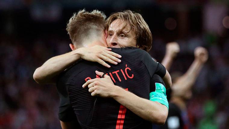 Ivan Rakitic and Luka Modric go on