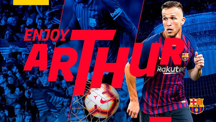 Arthur, flamante signing of the FC Barcelona