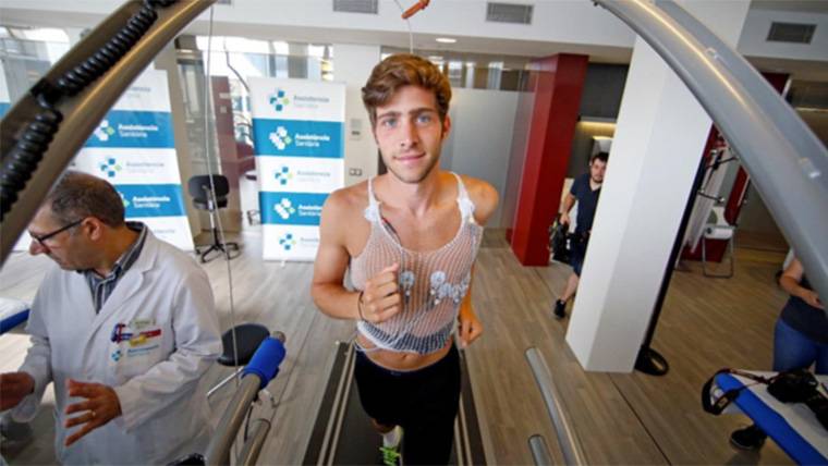 Sergi Roberto, happening the medical proofs in an image of archive