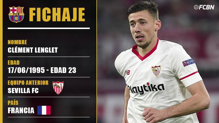Clément Lenglet, new player of the FC Barcelona