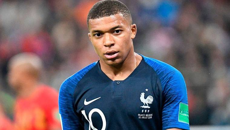 Kylian Mbappé, during a commitment with the selection of France