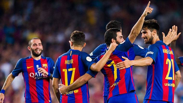 Burn Turan, celebrating a goal with some of his mates