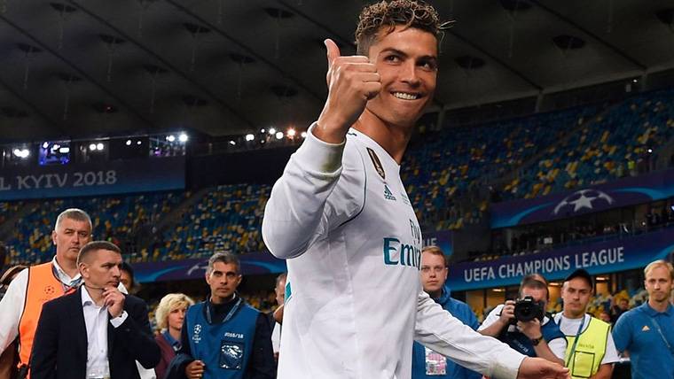 Cristiano Ronaldo, after conquering the last Champions with the Real Madrid