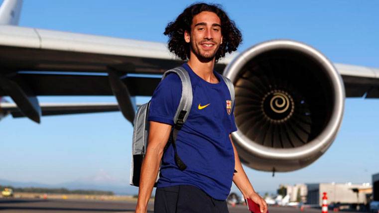 Marc Cucurella in a concentration of the FC Barcelona | FCB
