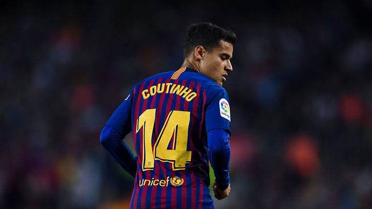 Philippe Coutinho, during a commitment with the FC Barcelona