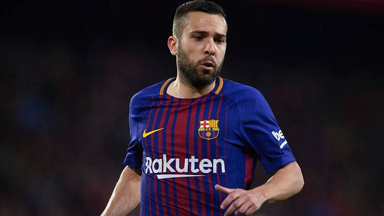 Jordi Alba, during a commitment with the FC Barcelona