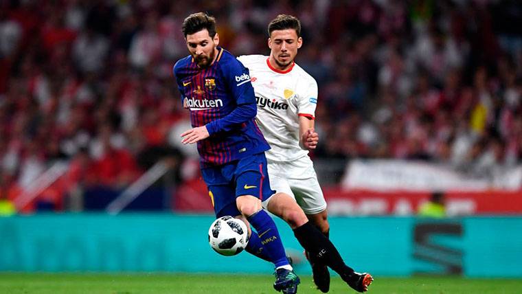 Lenglet Already knows what is to have to Leo Messi in front