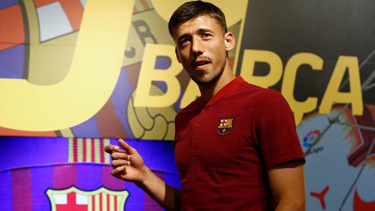 Clément Lenglet, during his put of long like player of the Barça