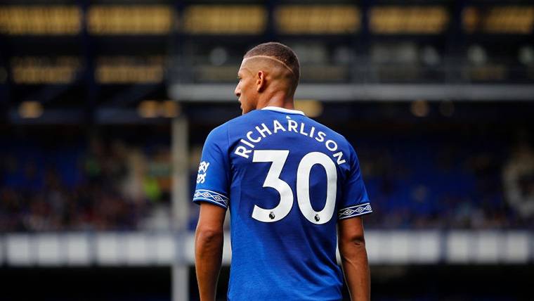 Richarlison, during a party contested with the Everton