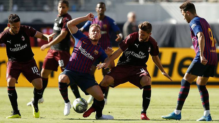 Arthur Melo, during a party of pre-season with the Barça