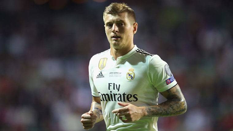 Toni Kroos, during the meeting against the Getafe this Sunday