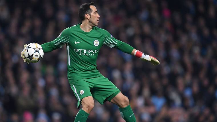 Claudio Bravo, during a party with the Manchester City