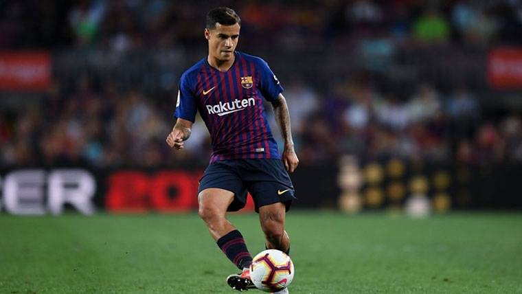 Philippe Coutinho, during the Barça-Alavés of League