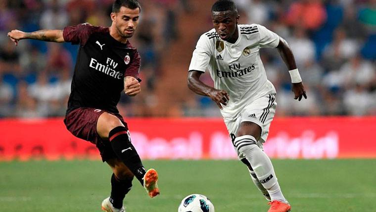 Vinicius Jr, durante un amistoso con el Real Madrid