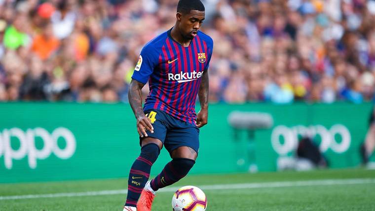 Malcom Filipe, during the party against the Valladolid