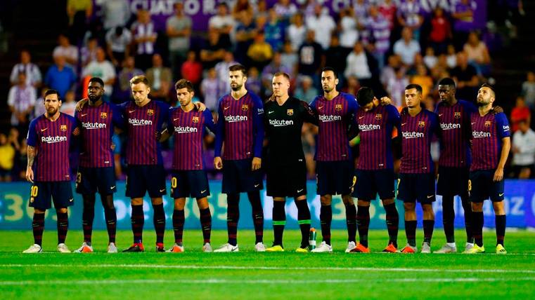 El once del FC Barcelona en un partido de LaLiga 2018-19