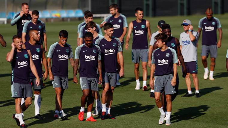 Los jugadores del Barça en una sesión de entrenamiento | FCB