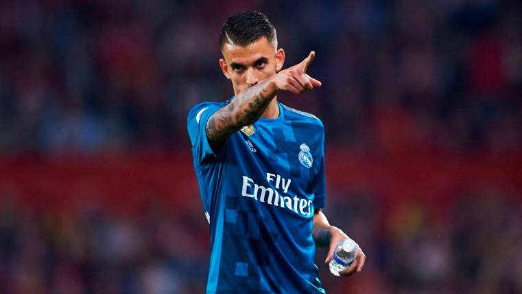 Dani Ceballos en un partido con el Real Madrid